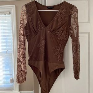 Long Sleeve Lace Bodysuit